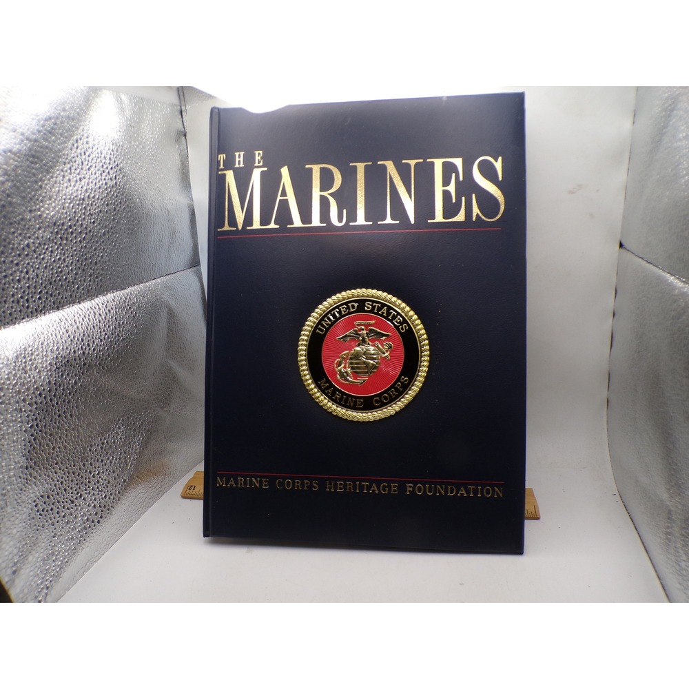 The Marines Marine Corps Heritage Foundation Hardcover USMC History Book Gold